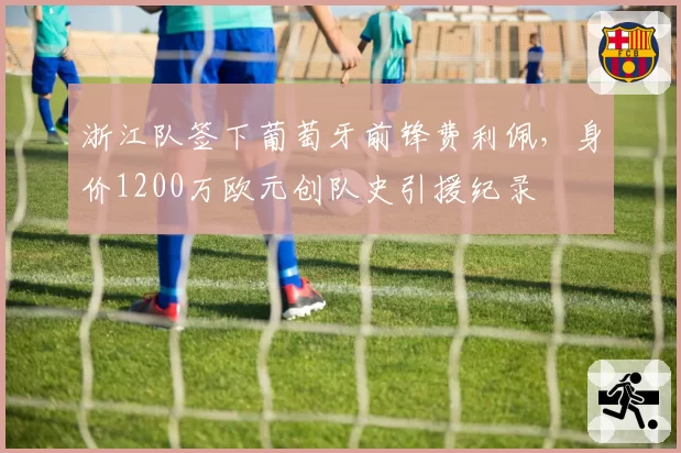 浙江队签下葡萄牙前锋费利佩，身价1200万欧元创队史引援纪录